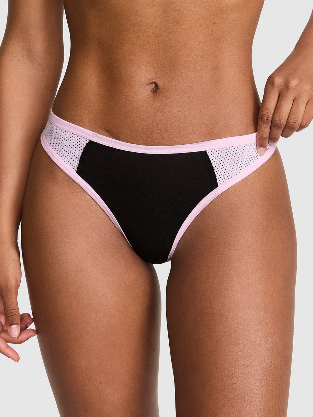 🆕🏈 Sporty High Leg Cotton Thong PINK Victoria’s Secret Small NWT